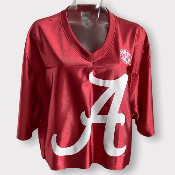 PINK Victoria's Secret Tops - Victoria's Secret PINK Alabama Crop Jersey Tee ROLL TIDE M